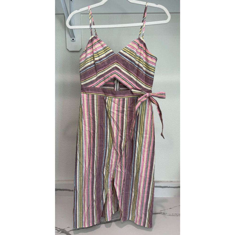 Express 100% Cotton Dress with Cutout Size 2 Multicolor‎